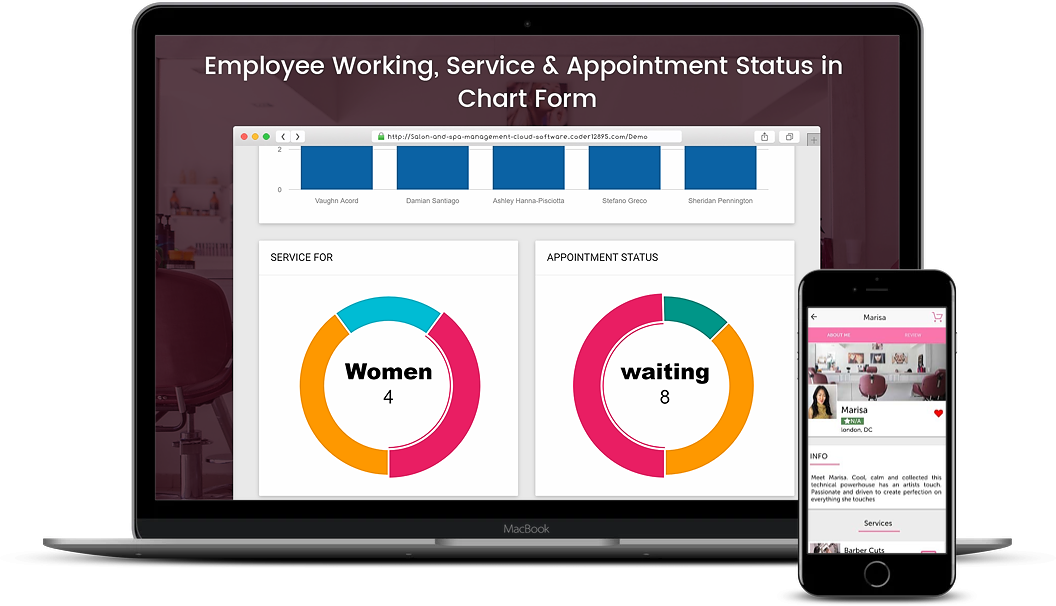 Booking application for salon